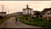 The Birds (1963)Bodega Lane, Bodega, California, Potter School House, Bodega, California, Rod Taylor and Tippi Hedren